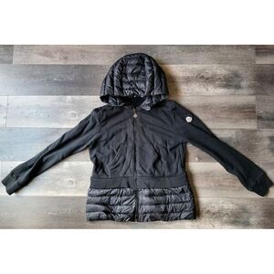 Moncler Parka Maglia Cardigan Size Medium Black Hoodie Fas Black